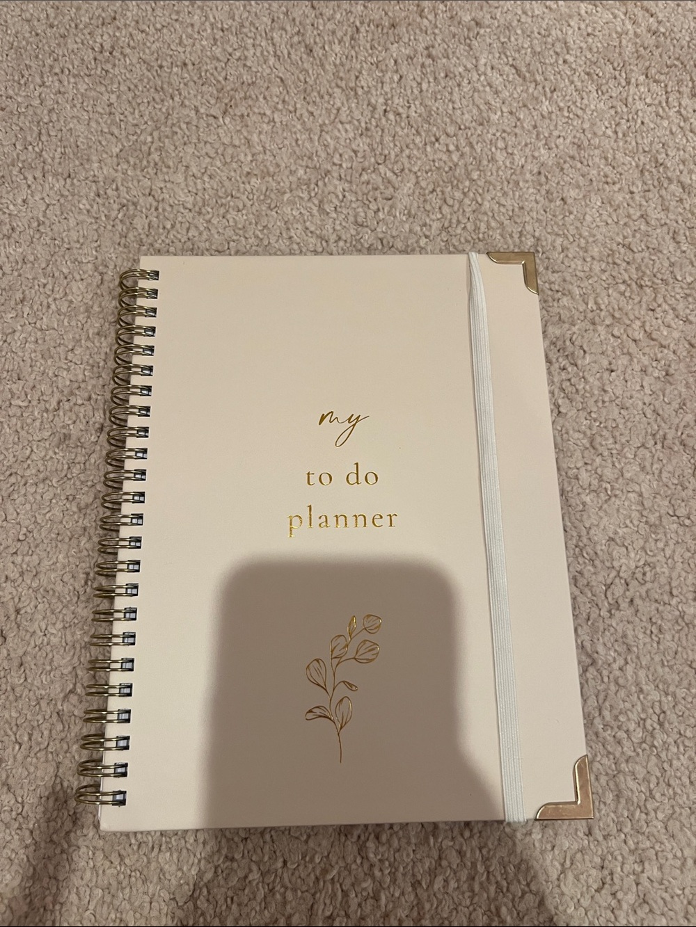 My To Do Planner - Blush Pink & Gold Spiral Notebook